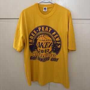 Russell Athletic Los Angeles Lakers T-Shirt Mens Xl 2002 Nba Playoffs